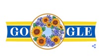 Google привітав Україну з Днем Незалежності тематичним дудлом