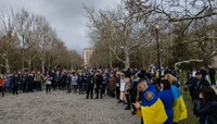 Жителі Херсона вийшли на мітинг проти російської окупації