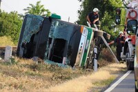 Автобус з українськими дітьми потрапив у ДТП в Угорщині, майже 20 постраждалих