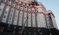 Вперше через ворожий обстріл пошкоджень зазнала будівля Кабміну