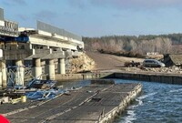 Росіяни вдарили по греблі Печенізького водосховища