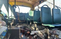 Війська рф вдруге за день поцілили в автобус з цивільними на Нікопольщині