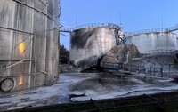 У Чорноморську після обстрілу порту розлилося близько 6 тисяч тонн олії
