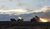 У штабі АТО показали, як бойовики обстріляли Красногорівку з «Градів»