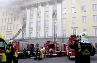 У Москві горить будівля російського Міноборони