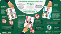 Довибори-2016: імовірні претенденти на перемогу в 206 окрузі