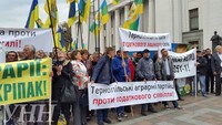 Під Радою почався страйк аграріїв