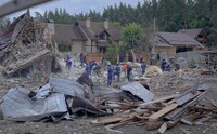 Удар рф по виставці зброї: на Київщині завершили аварійно-рятувальні роботи на місці атаки