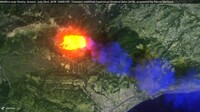 Масштабні пожежі в Греції видно з космосу